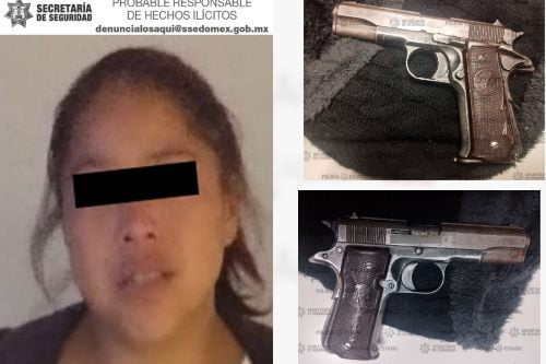 Anayeli "N" fue detenida poco después de disparar contra dos hombres en Atizapán